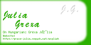 julia grexa business card